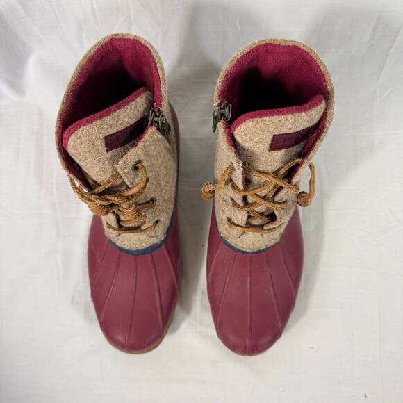 Sperry Saltwater Duck Boots Women's 8 STS87099 Purple Waterproof - Picture 3 of 10